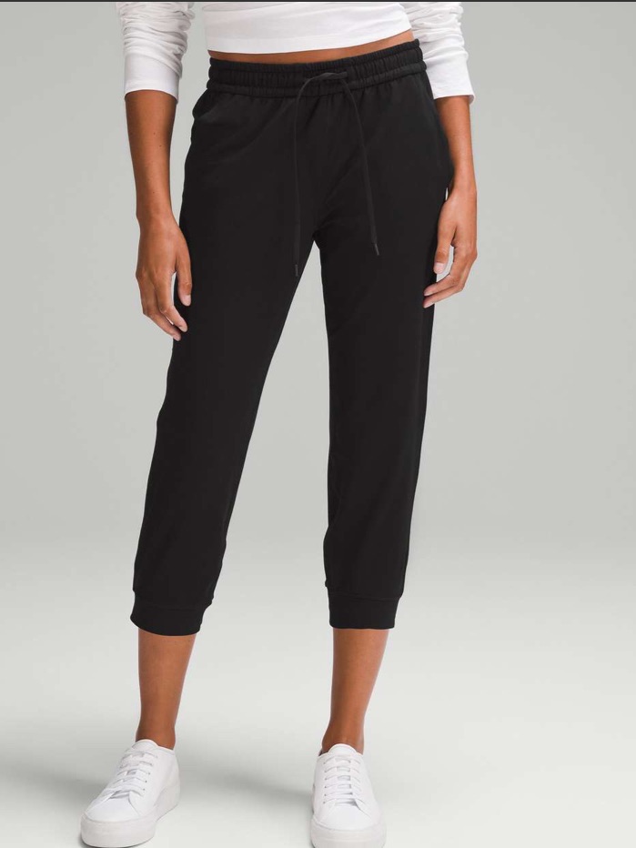 Lululemon Soft Jersey Classic-Fit Mid-Rise Cropped Jogger Black